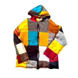 Earthbound Patchwork Hooded Jacket XXL